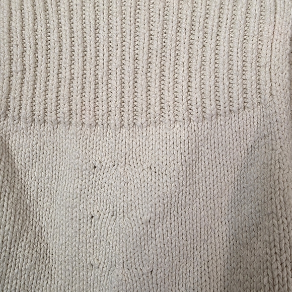 Tommy Bahama Womens XS Chunky Sweater Vest Ivory Coastal Grandma Boho Resort - Picture 5 of 9